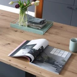 Loftscape Table Laxou - Imitation planches de chêne / Gris mat -Meubles de salle à manger Soldes Magasin 1000242025 210225 08540100006 DETAILS P000000001000242025