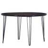 Red Living Table Summerset I - Manguier massif / Fer - Manguier brillant et noir / Noir
