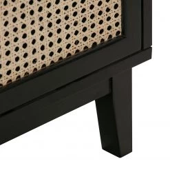 Studio Copenhagen Commode Canee III - Cannage / Placage en bois véritable - Naturel / Chêne noir -Meubles de salle à manger Soldes Magasin 1000242154 210831 13015800017 DETAILS P000000001000242154