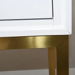 Red Living Console Varades - Blanc / Doré -Meubles de salle à manger Soldes Magasin 1000242715 210121 07555300011 DETAILS P000000001000242715