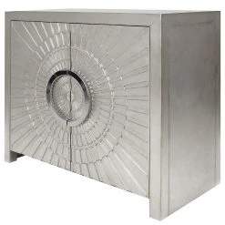 Red Living Commode Vauban - Argenté mat