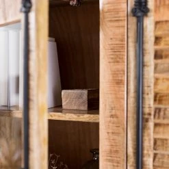 Wolf-Möbel Buffet haut Senille - Manguier massif -Meubles de salle à manger Soldes Magasin 1000243201 220314 032 DETAILS P000000001000243201