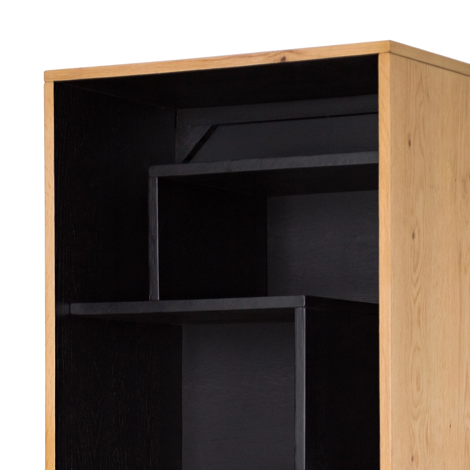 Studio Copenhagen Étagère Flox I - Placage en bois véritable / Métal -Chêne / Noir 6 Studio Copenhagen Étagère Flox I - Placage en bois véritable / Métal -Chêne / Noir – Image 6