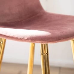 Jack & Alice Chaises de bar Yoyce (lot de 2) - Saumon -Meubles de salle à manger Soldes Magasin 1000244482 220823 032 DETAILS P000000001000244482