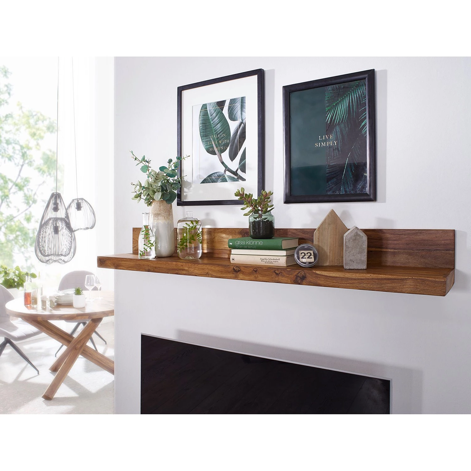 Naturoo Étagère murale Verniolle III - Sheesham massif 2 Naturoo Étagère murale Verniolle III - Sheesham massif – Image 2