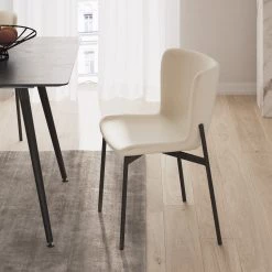 Jack & Alice Chaises Mouzon I (lot de 2) - Velours / Fer - Crème -Meubles de salle à manger Soldes Magasin 1000244960 220524 021 MOOD DETAILS P000000001000244960 mood