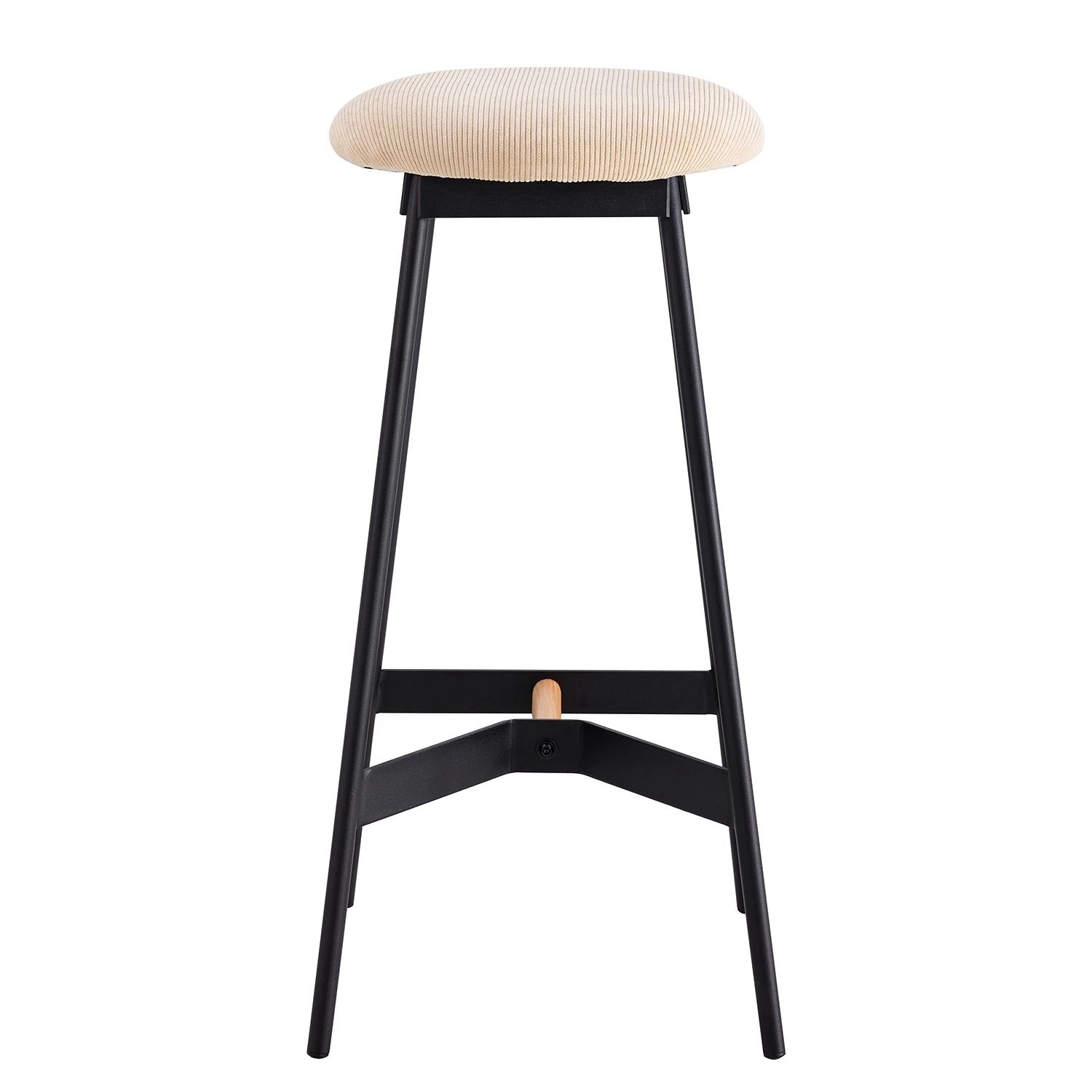 Mørteens Tabouret de bar Pirmil - Éponge / Fer - Beige 4 Mørteens Tabouret de bar Pirmil - Éponge / Fer - Beige – Image 4