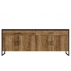 Red Living Buffet Turriers - Imitation épicéa / Noir mat -Meubles de salle à manger Soldes Magasin 1000245418 210217 13054700074 DETAILS P000000001000245418