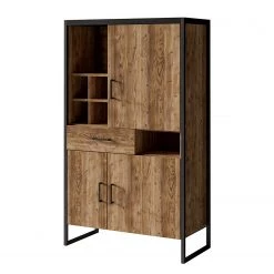 Red Living Étagère Turriers II - Imitation épicéa / Noir mat