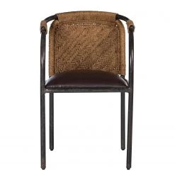 Ars manufacti Chaise à accoudoirs Dissay - Jute tressé / Fer - Naturel / Noir 17 Ars manufacti Chaise à accoudoirs Dissay - Jute tressé / Fer - Naturel / Noir -Meubles de salle à manger Soldes Magasin 1000246784 220405 030 DETAILS P000000001000246784