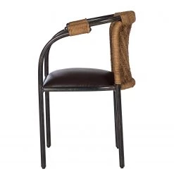 Ars manufacti Chaise à accoudoirs Dissay - Jute tressé / Fer - Naturel / Noir 19 Ars manufacti Chaise à accoudoirs Dissay - Jute tressé / Fer - Naturel / Noir -Meubles de salle à manger Soldes Magasin 1000246784 220405 032 DETAILS P000000001000246784