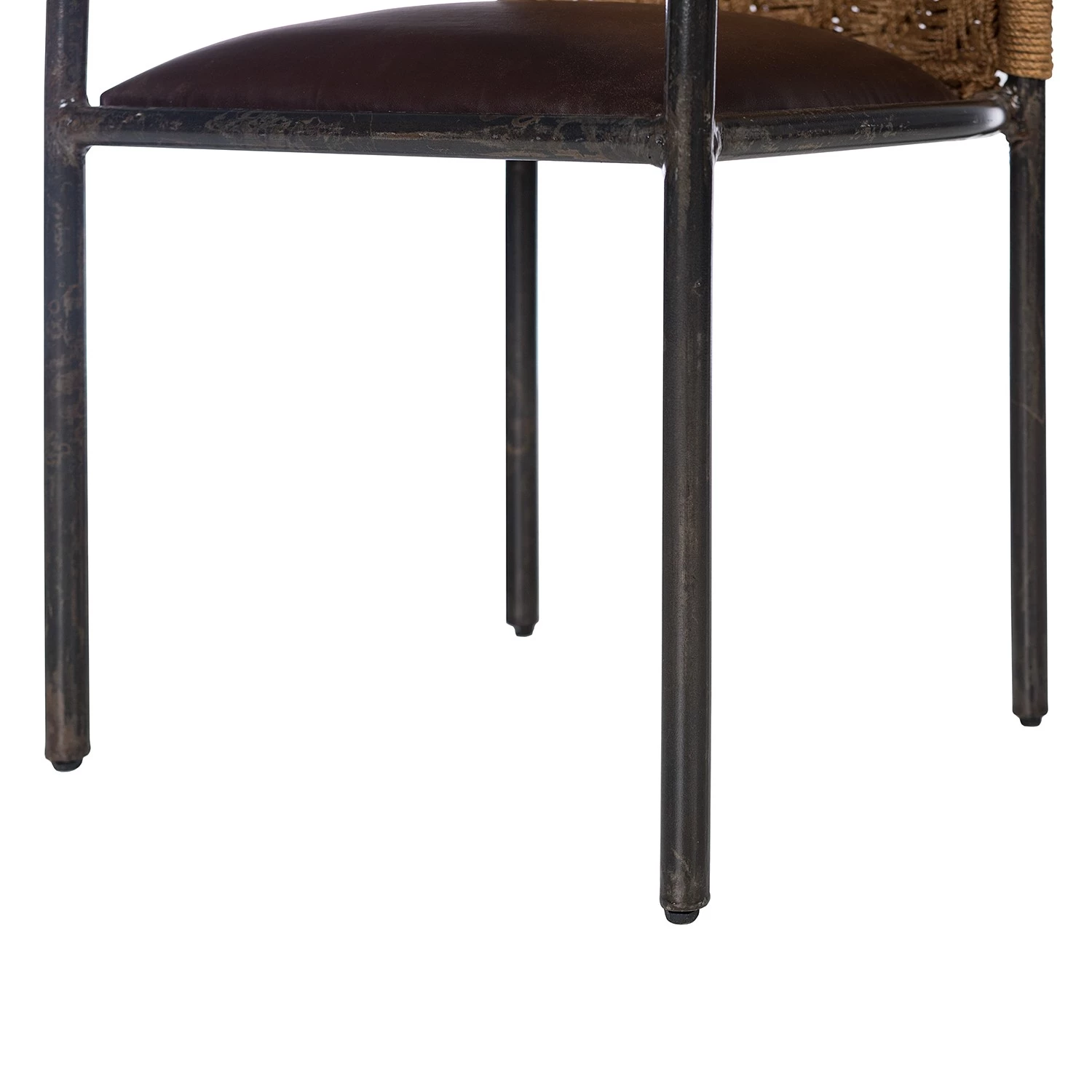 Ars manufacti Chaise à accoudoirs Dissay - Jute tressé / Fer - Naturel / Noir 9 Ars manufacti Chaise à accoudoirs Dissay - Jute tressé / Fer - Naturel / Noir – Image 9