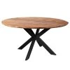 Ars manufacti Table Gerde - Acacia massif / Fer - Acacia / Anthracite