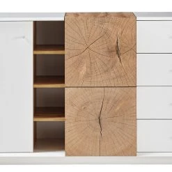 Loftscape Buffet Crecora II - Blanc / Imitation chêne -Meubles de salle à manger Soldes Magasin 1000246791 210727 12504700010 DETAILS P000000001000246791