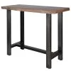 Ars manufacti Table haute Gelles - Acacia massif / Fer - Acacia / Anthracite