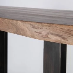 Ars manufacti Table haute Gelles - Acacia massif / Fer - Acacia / Anthracite -Meubles de salle à manger Soldes Magasin 1000246830 220830 033 DETAILS P000000001000246830