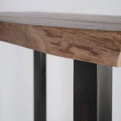 Ars manufacti Table haute Gelles - Acacia massif / Fer - Acacia / Anthracite -Meubles de salle à manger Soldes Magasin 1000246830 220830 034 DETAILS P000000001000246830