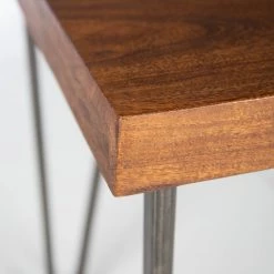 Wolf-Möbel Bureau Bubry - Acacia massif / Fer - Acacia / Anthracite -Meubles de salle à manger Soldes Magasin 1000246833 220330 036 DETAILS P000000001000246833