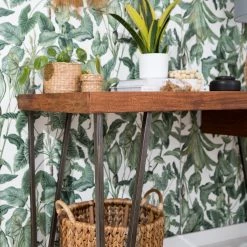 Wolf-Möbel Bureau Bubry - Acacia massif / Fer - Acacia / Anthracite -Meubles de salle à manger Soldes Magasin 1000246833 220610 050 DETAILS P000000001000246833