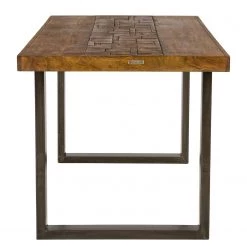 Ars manufacti Table Juilly - Acacia massif / Fer - Acacia / Anthracite -Meubles de salle à manger Soldes Magasin 1000246835 220811 031 DETAILS P000000001000246835