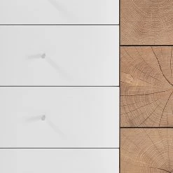 Loftscape Commode Crecora - Blanc / Imitation chêne -Meubles de salle à manger Soldes Magasin 1000246838 210727 12504800016 DETAILS P000000001000246838