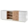 Loftscape Buffet Crecora I - Blanc / Imitation chêne