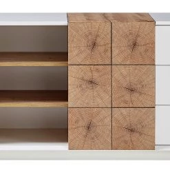 Loftscape Buffet Crecora I - Blanc / Imitation chêne -Meubles de salle à manger Soldes Magasin 1000246839 210727 12504800022 DETAILS P000000001000246839