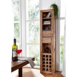 Naturoo Rangement bouteilles Gerville - Chêne sauvage massif / Métal - Chêne sauvage / Anthracite 6 Naturoo Rangement bouteilles Gerville - Chêne sauvage massif / Métal - Chêne sauvage / Anthracite -Meubles de salle à manger Soldes Magasin 1000249427 210420 08271700034 MOOD DETAILS P000000001000249427 mood