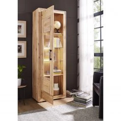 Naturoo Vitrine Juillan - Chêne sauvage massif / Métal - Chêne sauvage / Noir -Meubles de salle à manger Soldes Magasin 1000249434 210420 08280500061 MOOD DETAILS P000000001000249434 mood