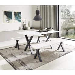 Red Living Table Lasalle - Blanc - Largeur : 160 cm -Meubles de salle à manger Soldes Magasin 1000249519 210422 07294200006 MOOD DETAILS P000000001000249519 mood