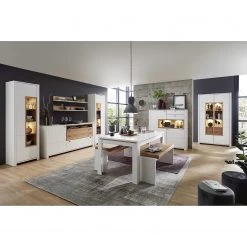 Loftscape Buffet Cordelle - Blanc mat / Chêne sauvage -Meubles de salle à manger Soldes Magasin 1000249575 210302 14411100052 MOOD DETAILS P000000001000249575 mood