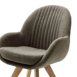 Norrwood Chaises à accoudoirs Chemille - Tissage à plat / Chêne massif - Taupe -Meubles de salle à manger Soldes Magasin 1000249590 210609 12381300050 DETAILS P000000001000249590