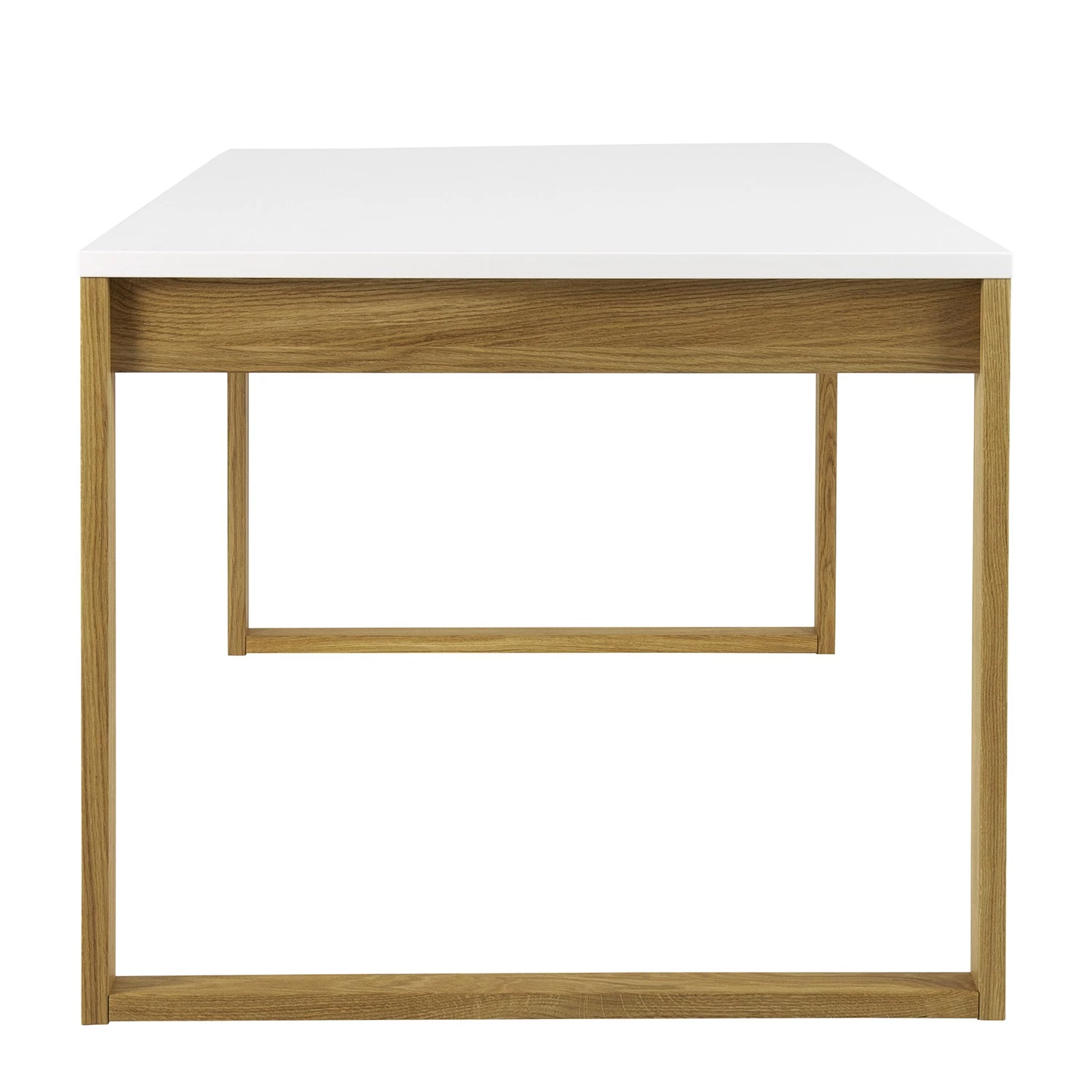 Tenzo Table Birka - Blanc / Chêne 4 Tenzo Table Birka - Blanc / Chêne – Image 4