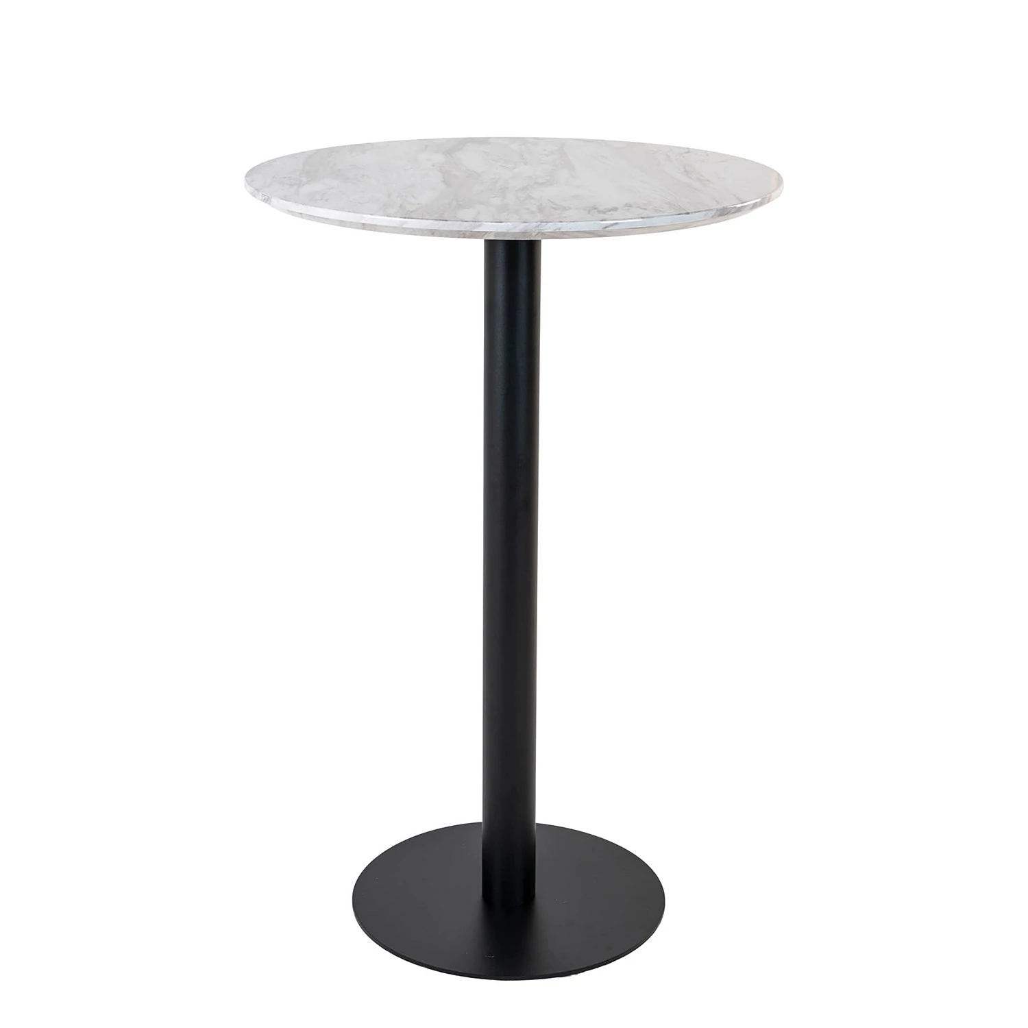 Jack & Alice Table haute Gavrelle - Imitation marbre blanc - Noir 1 Jack & Alice Table haute Gavrelle - Imitation marbre blanc - Noir