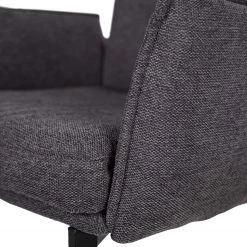 Jack & Alice Chaise cantilever Lecelles - Tissu / Métal - Gris foncé -Meubles de salle à manger Soldes Magasin 1000255021 220401 034 DETAILS P000000001000255021