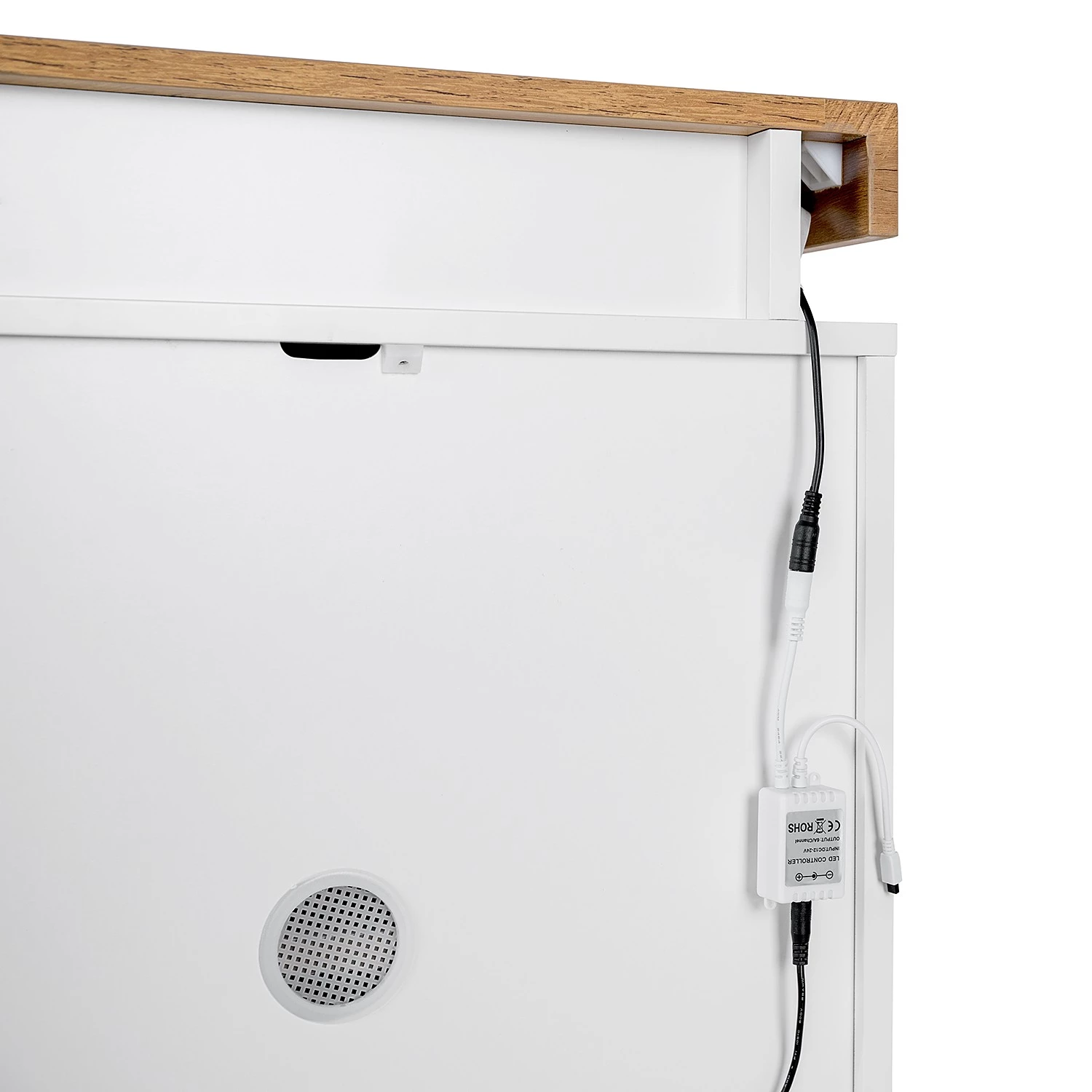 Fredriks Enfilade Namona II - Éclairage inclus - Imitation chêne / Blanc 11 Fredriks Enfilade Namona II - Éclairage inclus - Imitation chêne / Blanc – Image 11