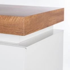 Fredriks Buffet Namona I - Éclairage inclus - Imitation chêne / Blanc -Meubles de salle à manger Soldes Magasin 1000255076 220729 050 DETAILS P000000001000255076