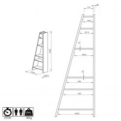 Temahome Étagère murale Malcom VI - Coloris - Blanc 11 Temahome Étagère murale Malcom VI - Coloris - Blanc -Meubles de salle à manger Soldes Magasin 1000255234 210324 15033300119 SKETCH DETAILS P000000001000255234 sketch