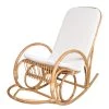 Ars Natura Rocking chair Avaray - Tissu / Rotin - Beige