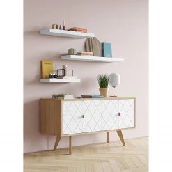 Temahome Tablette murale Balda - Blanc - Largeur : 90 cm -Meubles de salle à manger Soldes Magasin 1000255984 210331 14471900122 MOOD DETAILS P000000001000255984 mood