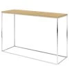 Temahome Console Gleam - Chêne / Chrome