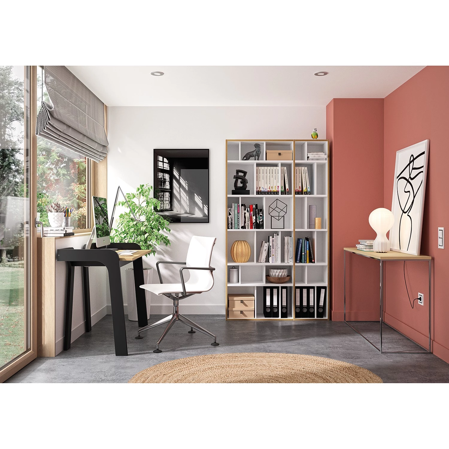 Temahome Console Gleam - Chêne / Chrome 2 Temahome Console Gleam - Chêne / Chrome – Image 2