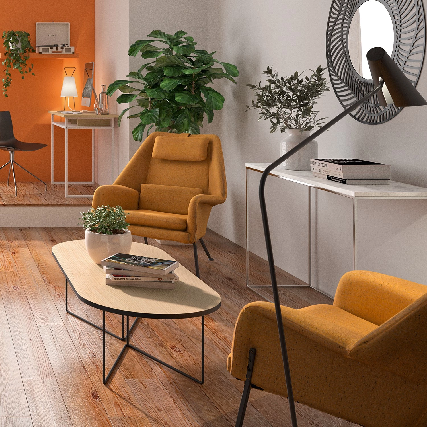 Temahome Console Gleam - Blanc / Chrome 3 Temahome Console Gleam - Blanc / Chrome – Image 3