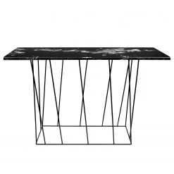Temahome Console Helix - Marbre / Métal - Noir