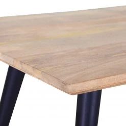 Red Living Table Le Vigan - Manguier massif - Manguier / Noir -Meubles de salle à manger Soldes Magasin 1000256727 210407 14281100081 DETAILS P000000001000256727