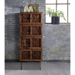 Wolf-Möbel Commode Carving - Acacia massif -Meubles de salle à manger Soldes Magasin 1000257008 211203 155203000025 MOOD DETAILS P000000001000257008 mood