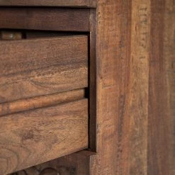 Wolf-Möbel Commode Carving - Acacia massif -Meubles de salle à manger Soldes Magasin 1000257008 220520 033 DETAILS P000000001000257008