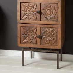 Wolf-Möbel Commode Carving - Acacia massif -Meubles de salle à manger Soldes Magasin 1000257008 220615 023 MOOD DETAILS P000000001000257008 mood