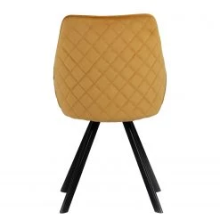 Tenzo Chaises capitonnées Ritz (lot de 2) - Velours / Métal - Jaune doré 6 Tenzo Chaises capitonnées Ritz (lot de 2) - Velours / Métal - Jaune doré -Meubles de salle à manger Soldes Magasin 1000257179 210408 13275300034 DETAILS P000000001000257179