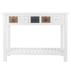 Ridgevalley Console Itzehoe - Paulownia massif - Blanc / Multicolore 15 Ridgevalley Console Itzehoe - Paulownia massif - Blanc / Multicolore -Meubles de salle à manger Soldes Magasin 1000257196 210413 14364100053 DETAILS P000000001000257196